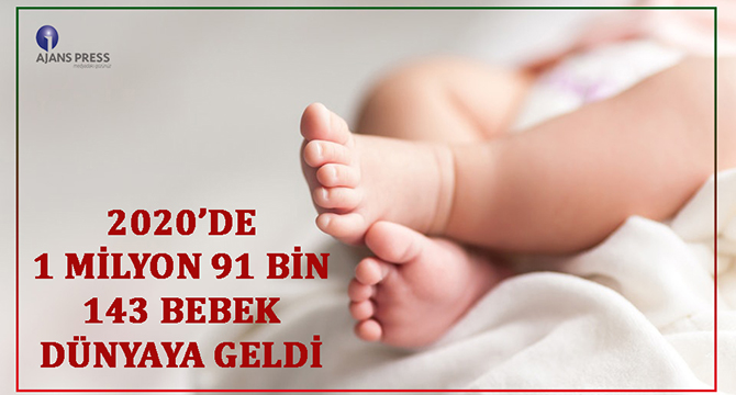 2020’DE 1 MİLYON 91 BİN 143 BEBEK DÜNYAYA GELDİ