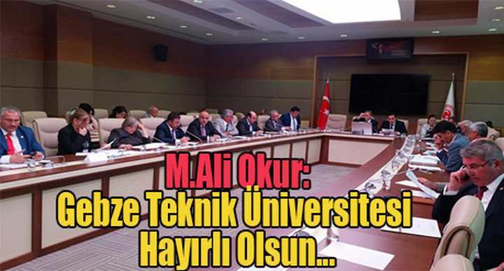 Gebze Teknik Üniversitesi (GETÜ) Hayırlı Olsun...