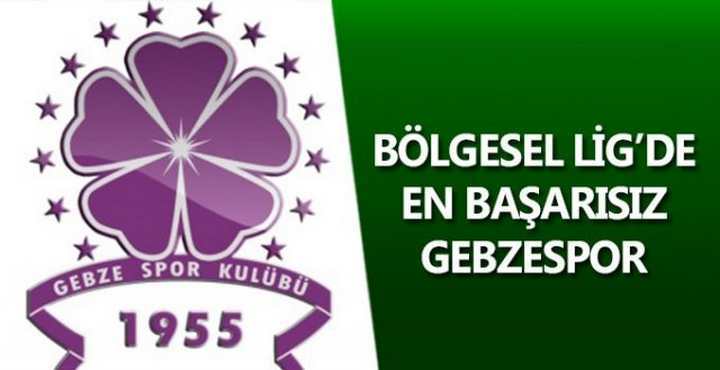 BÖLGESEL LİG’DE EN BAŞARISIZ GEBZESPOR