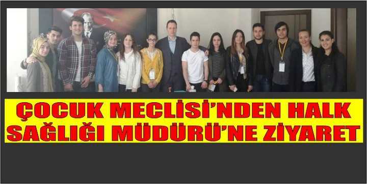 ÇOCUK MECLİSİ’NDEN HALK SAĞLIĞI MÜDÜRÜ’NE ZİYARET