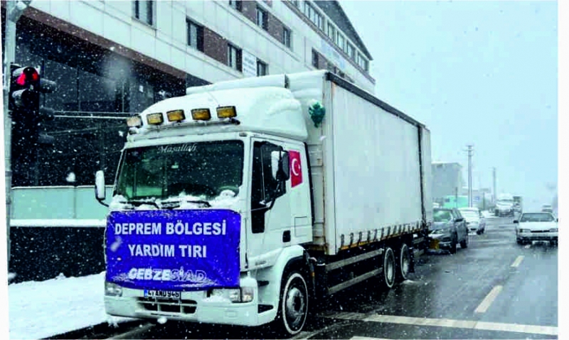 GEBZESİAD’ın yardım tırları Antep’te