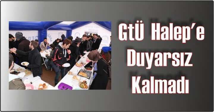 GTÜ Halep’e duyarsız kalmadı