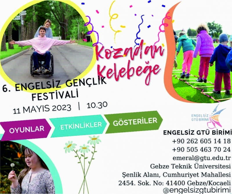 GTÜ’de Engelsiz Gençlik Festivali Düzenlenecek 