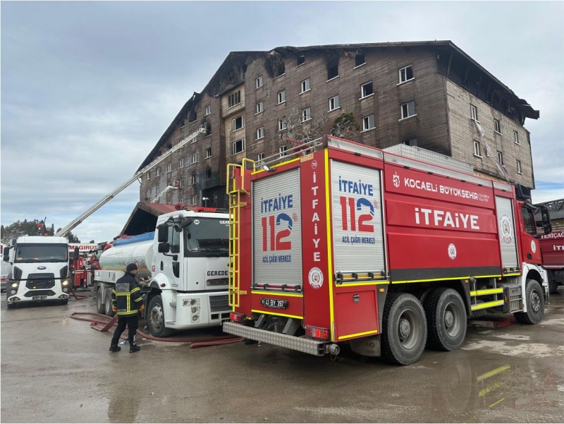 otel yangınında aktif görev aldı