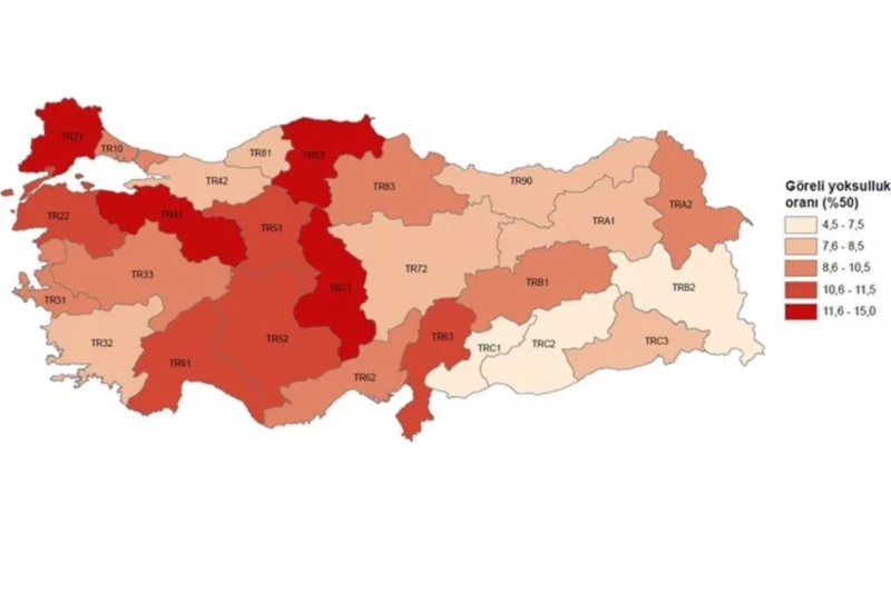 Türkiye'nin en yoksul şehirleri belli oldu