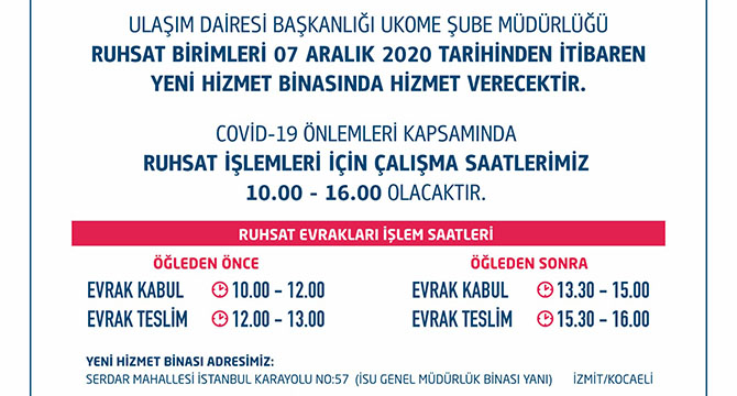 Ulaşım Daire Başkanlığı yeni binada hizmete başlıyor