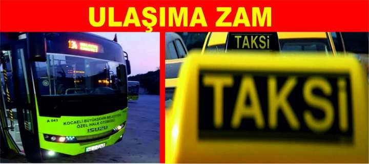 ULAŞIMDA ZAMLI TARİFE