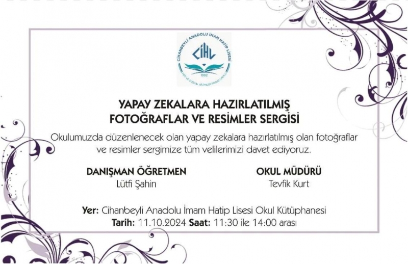  YAPAY ZEKALARA TASARLATTIĞI FOTOĞRAFLAR VE RESİMLER SERGİSİNİ AÇACAK