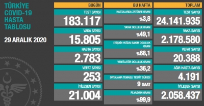 BUGÜNKÜ VEFAT SAYISI 253