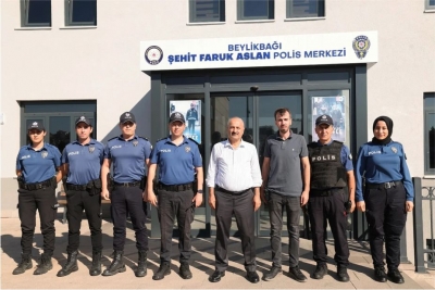 BÜYÜKGÖZ'DEN ŞEHİT FARUK ASLAN POLİS MERKEZİ'NE ZİYARET 