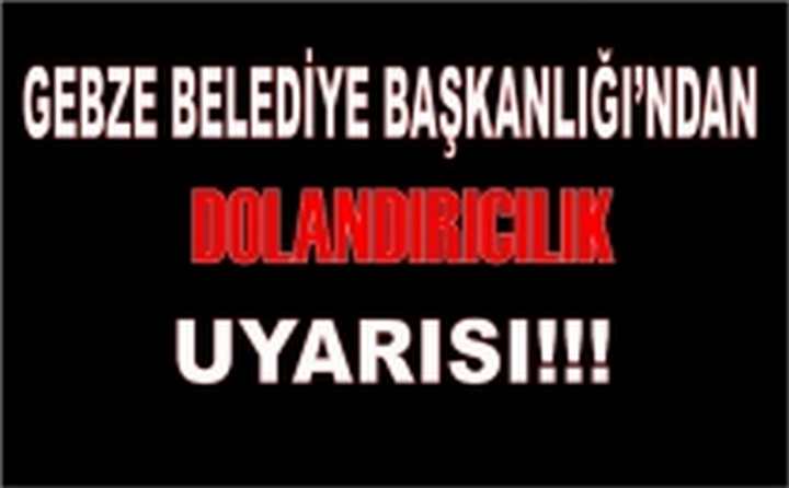 Dolandırıcılık Uyarısı