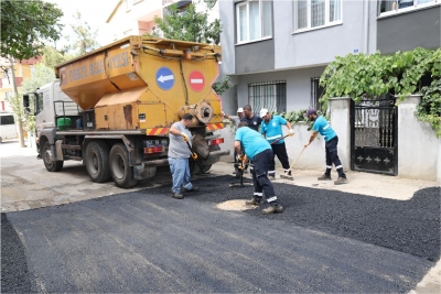 Gebze sokaklarında asfalt çalışmaları
