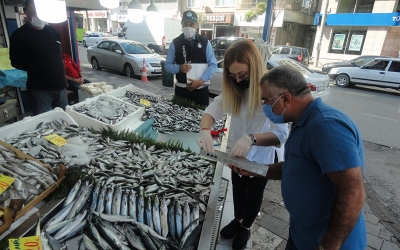 Zabıta balıkçıları denetledi